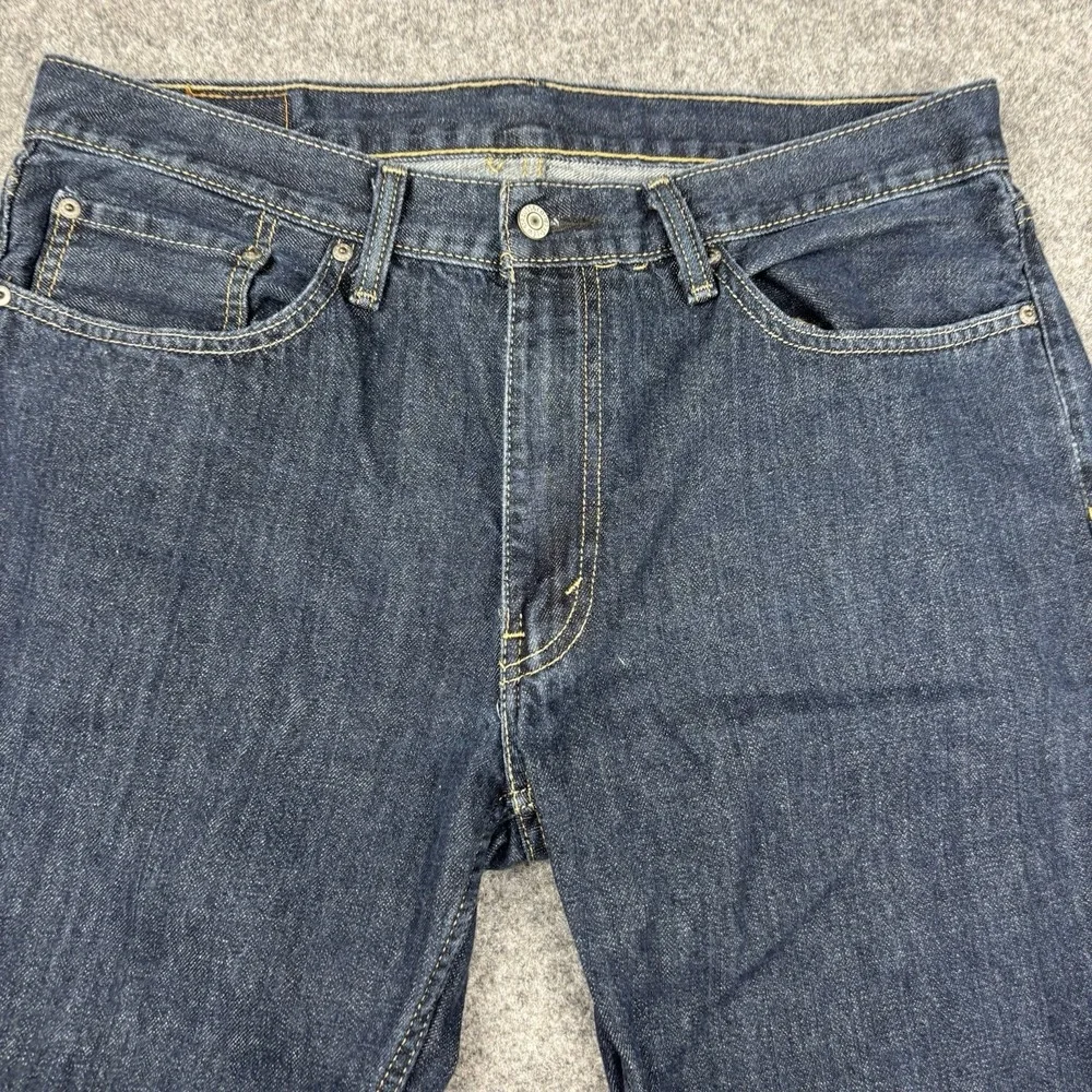 Levi's 559 Jeans Mens 36x34 (Fits 36x32) Relaxed Straight Dark Wash Classic Blue